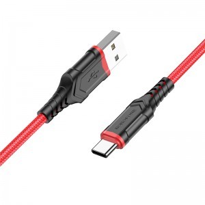 Borofone BX67 USB - Type C kábel 3A 1m piros