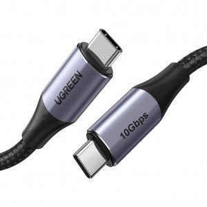 Ugreen US355 USB-C - USB-C 3.1 Gen.2, PD, 5A, 100W, 4K, 10Gbps, 1m (fekete)