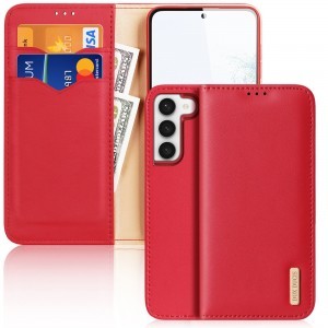 Samsung Galaxy S23 Plus Dux Ducis Hivo fliptok RFID blokkoló piros