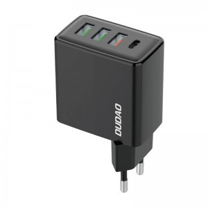 Dudao A5HEU hálózati töltő adapter 3x USB-A + USB-C, PD 20W (fekete)