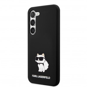 Samsung Galaxy S23 Karl Lagerfeld Liquid Silicone Choupette NFT tok fekete (KLHCS23SSNCHBCK)