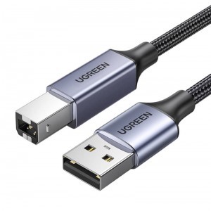 Ugreen US369 USB-A 2.0 - USB-B nyomtatókábel, 5m (fekete)