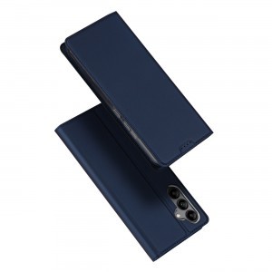 Samsung Galaxy A34 5G Dux Ducis Skin Pro Öko Bőr fliptok kék