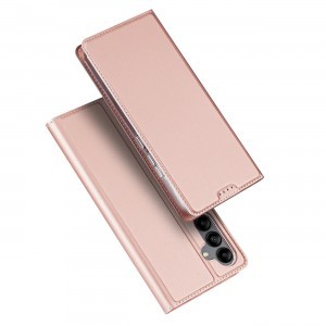 Samsung Galaxy A34 5G Dux Ducis Skin Pro Öko Bőr fliptok rózsaszín
