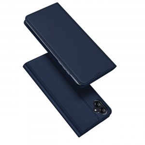 Samsung Galaxy A04E Dux Ducis Skin Pro Öko Bőr fliptok kék