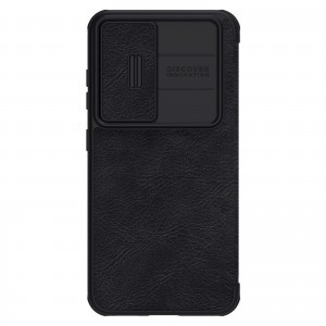 Samsung Galaxy S23 Plus Nillkin Qin Pro bőr fliptok fekete